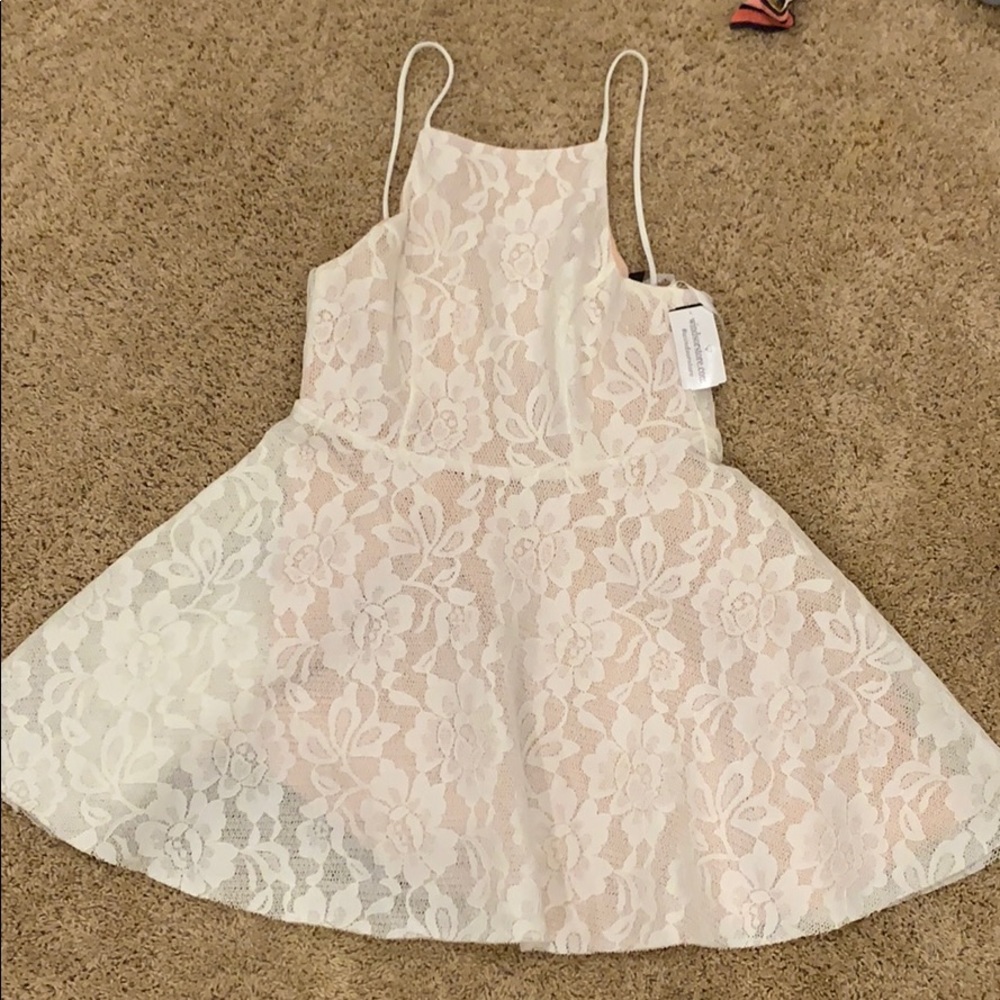 White mini dress